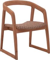 Pakketo Somalia Πολυθρόνα Εξωτερικού Χώρου Αλουμινίου-Rattan Καφέ 57x62x80cm 334-000001