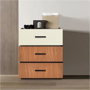 Pakketo Sonlen Κομοδίνο Ξύλινο Καφέ 60x40x66cm 072-000106