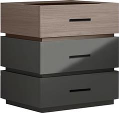 Pakketo Sonlen Κομοδίνο Ξύλινο Καφέ 60x40x66cm 072-000107