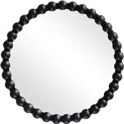 Pakketo Specio Καθρέπτης Τοίχου με Μαύρο Ξύλινο Πλαίσιο Διαμέτρου 60cm 233-000040