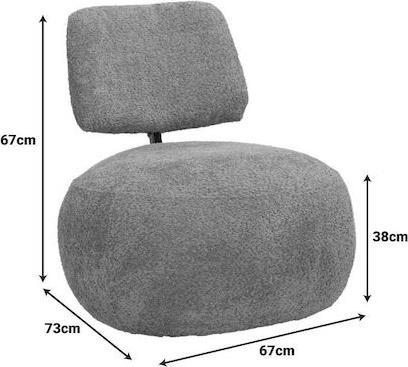 Pakketo Stonie Πολυθρόνα Σάπιο Μήλο 67x73x67cm 110-000101