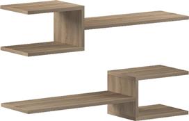Pakketo Sumpa Ράφια Τοίχου Sonoma Σετ 2τμχ 65x20x18cm 230-000245
