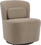 Pakketo Swish Πολυθρόνα Περιστρεφόμενη Γκρι-Μπεζ 63x76x76.5cm 350-000021