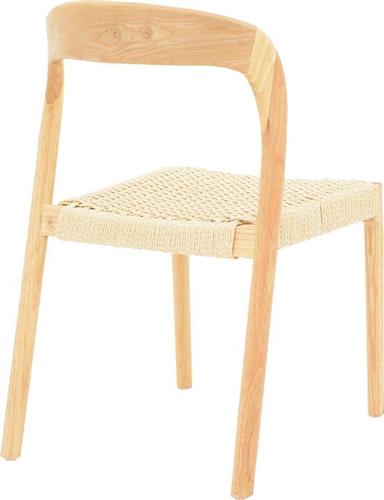 Pakketo Tavrine Καρέκλα Τραπεζαρίας Ξύλινη Μπεζ 47x59x78cm 263-000046