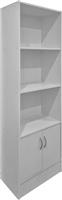 Pakketo Tekaro Βιβλιοθήκη Λευκή 57x33x180cm 383-000289
