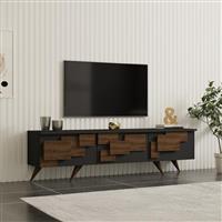 Pakketo Trida Έπιπλο Τηλεόρασης Καρυδί Μ160xΠ35xΥ45cm 120-000668