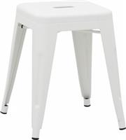 Pakketo Utopia Σκαμπό Κουζίνας Μεταλλικό Λευκή Ματ Απόχρωση 30x30x45cm 270-000051