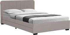 Pakketo Veloty Κρεβάτι Διπλό Επενδυμένο με Ύφασμα Μπεζ με Τάβλες για Στρώμα 150x200cm 234-000013