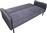 Pakketo Veluto Τριθέσιος Καναπές Κρεβάτι Ανθρακί 197x85x83cm 035-000120