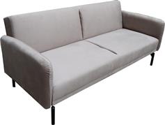 Pakketo Veluto Τριθέσιος Καναπές Κρεβάτι Γκρι Μπεζ 197x85x83cm 035-000119