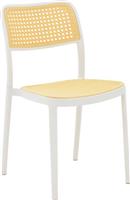 Pakketo Westley Καρέκλα Εξωτερικού Χώρου Πολυπροπυλενίου Φυσικό-Λευκό 55x47x81cm 292-000001