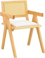 Pakketo Winslow Καρέκλα Τραπεζαρίας Ξύλινη Φυσική Απόχρωση-Λευκό 51x54x80cm 382-000009