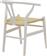 Pakketo Wishbone Καρέκλα Τραπεζαρίας Ξύλινη Λευκό 53x55x76cm 263-000026