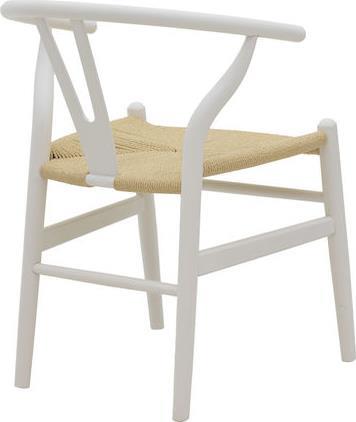 Pakketo Wishbone Καρέκλα Τραπεζαρίας Ξύλινη Λευκό 53x55x76cm 263-000026