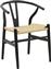 Pakketo Wishbone Καρέκλα Τραπεζαρίας Ξύλινη Μαύρο 53x55x76cm 263-000025