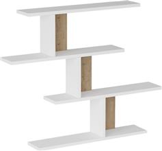 Pakketo Zaka Ράφι Τοίχου Φυσική-Λευκή Απόχρωση 98.7x14.5x78cm 176-000231