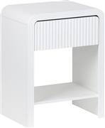 Pakketo Zeplen Κομοδίνο Ξύλινο Λευκό 40x30x53cm 260-000026