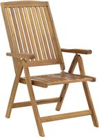 Pakketo Zerco Πολυθρόνα Εξωτερικού Χώρου Ξύλινη Φυσικό 61x65x110cm 282-000006