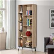 Pakketo Zezan Βιβλιοθήκη Sonoma-Ανθρακί 76.5x30x200.5cm 123-000257