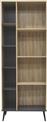 Pakketo Zezan Βιβλιοθήκη Sonoma-Ανθρακί 76.5x30x200.5cm 123-000257