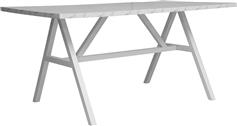 Pakoworld Alarick Τραπέζι Ξύλινο με Μεταλλικό Σκελετό Λευκό 160x90x76cm 225-000013