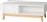 Pakoworld Aria Ορθογώνιο Τραπεζάκι Σαλονιού Ξύλινο Λευκό-Φυσικό Μ100xΠ50xΥ37cm 265-000004