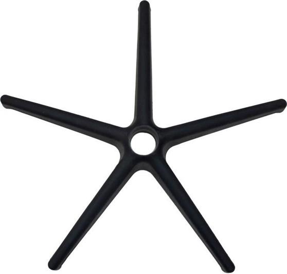 Pakoworld Αστέρι Καρέκλας από Πολυπροπυλένιο Κατάλληλο για Καρέκλα,Σκαμπό σε Μαύρο Χρώμα 54x54x9cm 221-000008