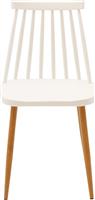 Pakoworld Aurora Καρέκλες Κουζίνας από Πολυπροπυλένιο Λευκό Σετ 4τμχ 43x48x79cm 262-000016