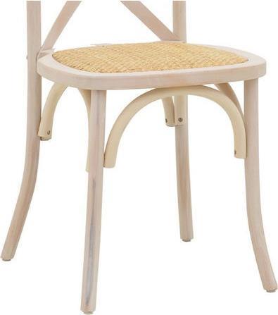 Pakoworld Dylon Καρέκλα Καφενείου Ξύλινη White Wash 48x52x89cm 263-000021