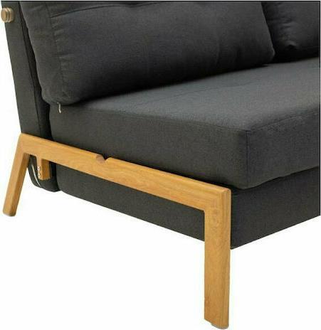 Pakoworld Fancy Διθέσιος Καναπές Κρεβάτι Ανθρακί 150x92x77cm 024-000010