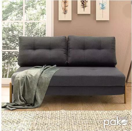Pakoworld Fancy Διθέσιος Καναπές Κρεβάτι Ανθρακί 150x92x77cm 024-000010