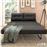 Pakoworld Fancy Διθέσιος Καναπές Κρεβάτι Ανθρακί 150x92x77cm 024-000010