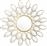 Pakoworld Flower Καθρέπτης Τοίχου με Χρυσό Μεταλλικό Πλαίσιο Μήκους 83cm 233-000002