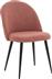 Pakoworld Graceful Καρέκλα Τραπεζαρίας με Υφασμάτινη Επένδυση Ροζ 50x53x83cm 093-000018