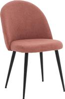 Pakoworld Graceful Καρέκλα Τραπεζαρίας με Υφασμάτινη Επένδυση Ροζ 50x53x83cm 093-000018