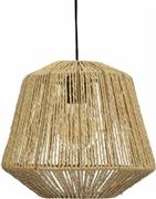 Pakoworld Jily Μοντέρνο Κρεμαστό Φωτιστικό Μονόφωτο Πλέγμα με Ντουί E27 Καφέ Φ29x117cm