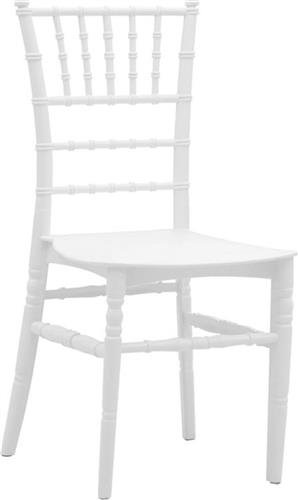 Pakoworld Καρέκλα Catering Ξύλινη Tiffany Λευκό 40x44x85cm 241-000001