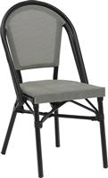 Pakoworld Καρέκλα Εξωτερικού Χώρου Αλουμινίου Paris Λευκό/Μαύρο 44x63x88cm 216-000015