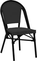 Pakoworld Καρέκλα Εξωτερικού Χώρου Αλουμινίου Paris Μαύρο 44x63x88cm 216-000016