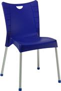 Pakoworld Καρέκλα Εξωτερικού Χώρου Πλαστική Crafted Μπλε 50x55x83cm 253-000038