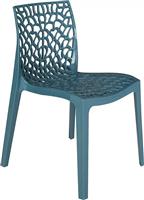 Pakoworld Καρέκλα Εξωτερικού Χώρου Πολυπροπυλενίου Hush Μπλε 50.5x54x79.5cm 262-000011