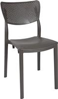 Pakoworld Καρέκλα Εξωτερικού Χώρου Πολυπροπυλενίου Ignite Γκρι 44x53x84cm 253-000014