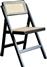 Pakoworld Καρέκλα Εξωτερικού Χώρου Yoko Ξύλινη Μαύρη 44.5x54x81cm 167-000015