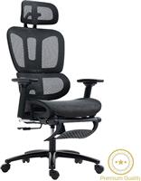 Pakoworld Καρέκλα Γραφείου με Ανάκλιση και Ρυθμιζόμενα Μπράτσα Verdant Μαύρη 256-000001