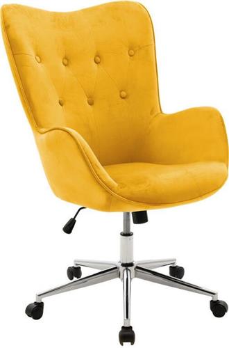 Pakoworld Kido Καρέκλα Διευθυντική με Μπράτσα Κίτρινο 046-000018