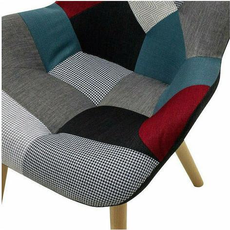 Pakoworld Kido Πολυθρόνα Patchwork 72x75x99cm 046-000001