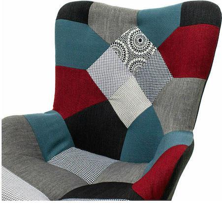Pakoworld Kido Πολυθρόνα Patchwork 72x75x99cm 046-000001