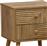 Pakoworld Κομοδίνο Historic από Μασίφ Ξύλο Μπεζ 37.5x32x54cm 260-000001