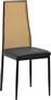 Pakoworld Lasmipe Καρέκλα Εξωτερικού Χώρου Rattan Μαύρο-φυσικό 40x49x96cm 115-003198