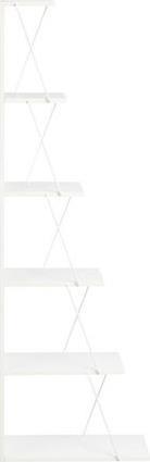 Pakoworld Mini Tars Βιβλιοθήκη Λευκό 50x22x150cm 225-000028